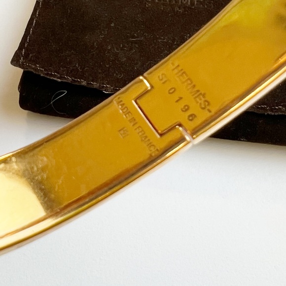 Hermes Clic H Bracelet - Blue, 18K
Rose Gold-Plated Bangle, Bracelet - Picture 2 of 16